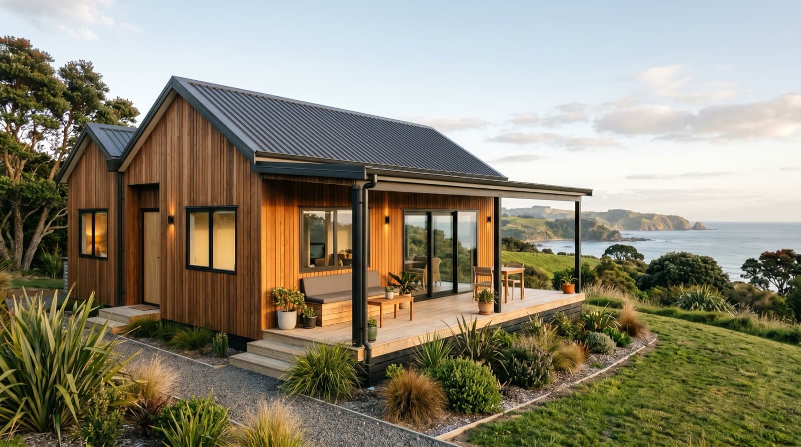 Maintaining steel roofing and cedar cladding