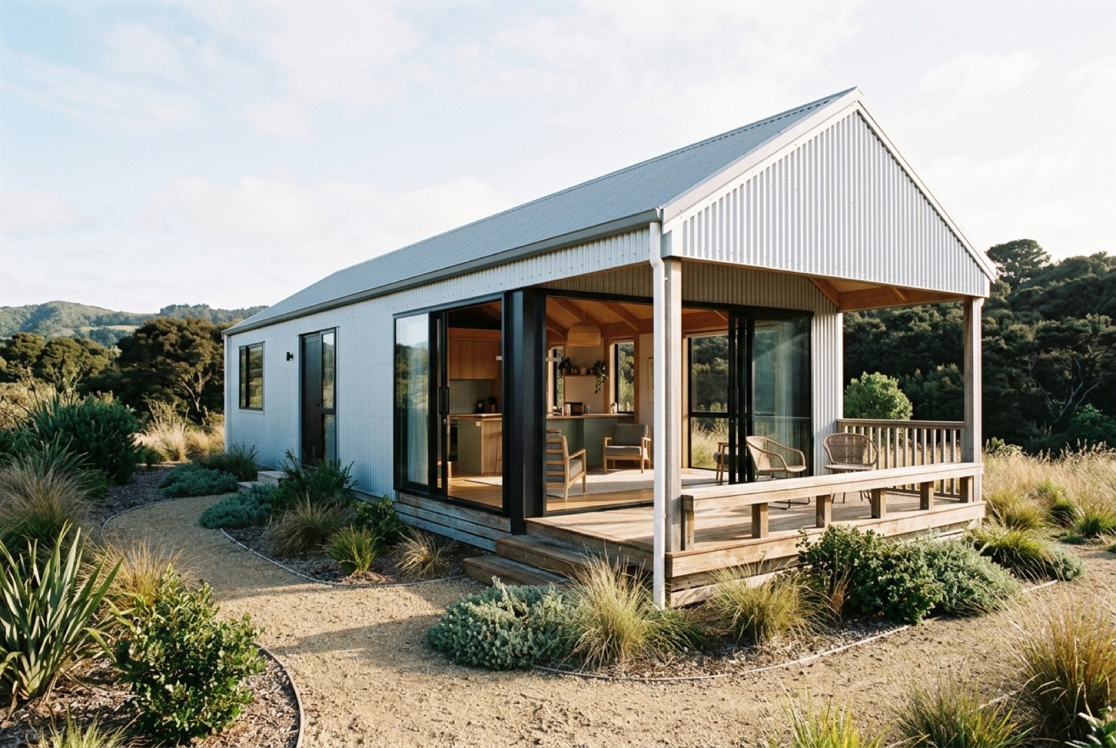 Kōwhai 60 in standing-seam steel
